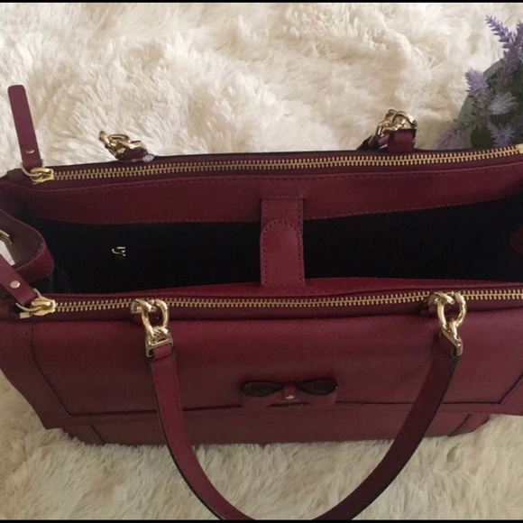 Kate Spade ♠️ Hazel Court Merlot - Picture 3 of 5